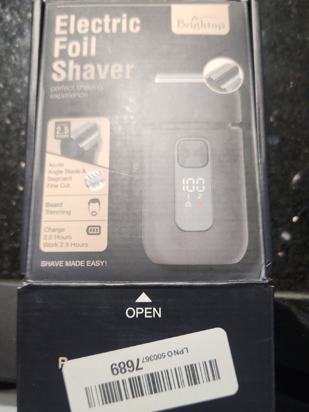Electric Foil Shaver for Men — Black